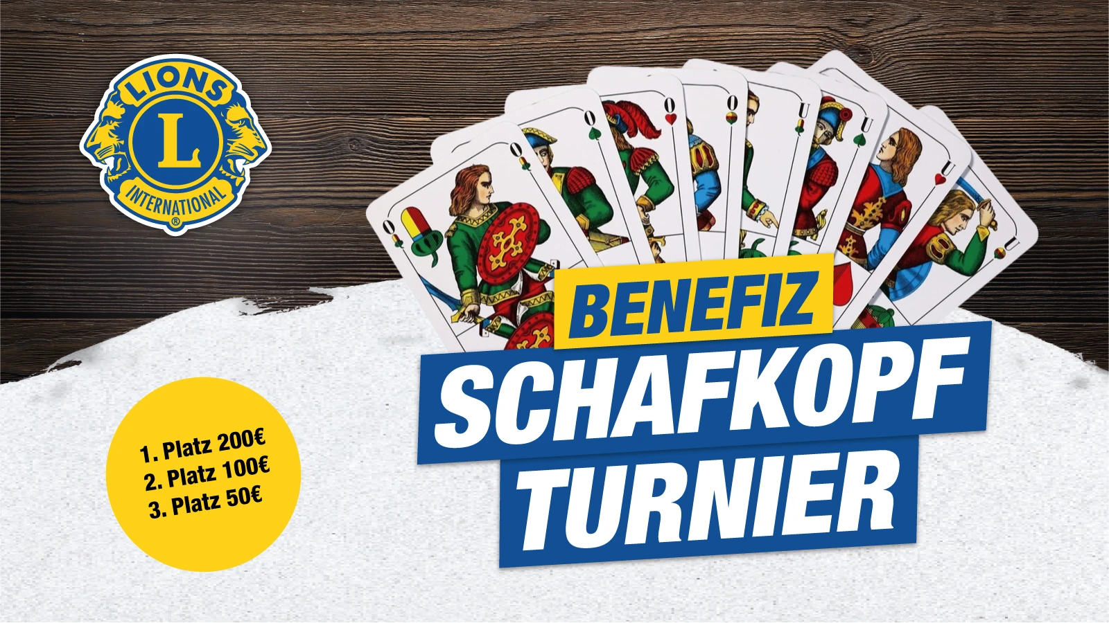 Benefiz-Schafkopfturnier mit attraktiven Preisen